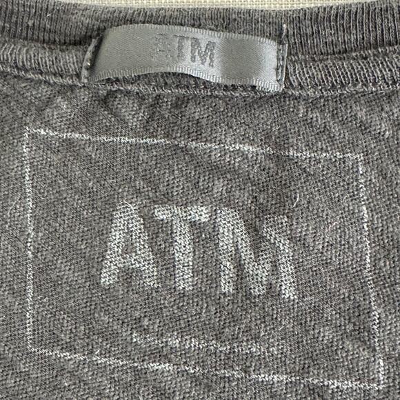 ATM Anthony Thomas Melillo  Cotton Slub V-Neck Tee - Picture 4 of 8